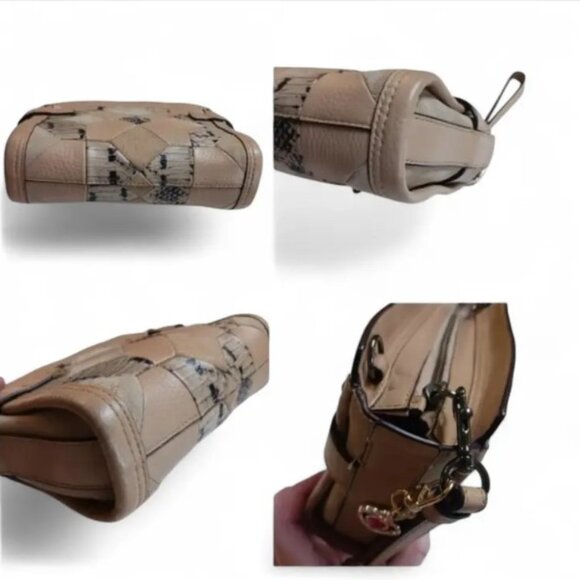 Coach Swagger Patchwork Crossbody – Beechwood Leather, Suede & Snake Embossed - Picture 9 of 9